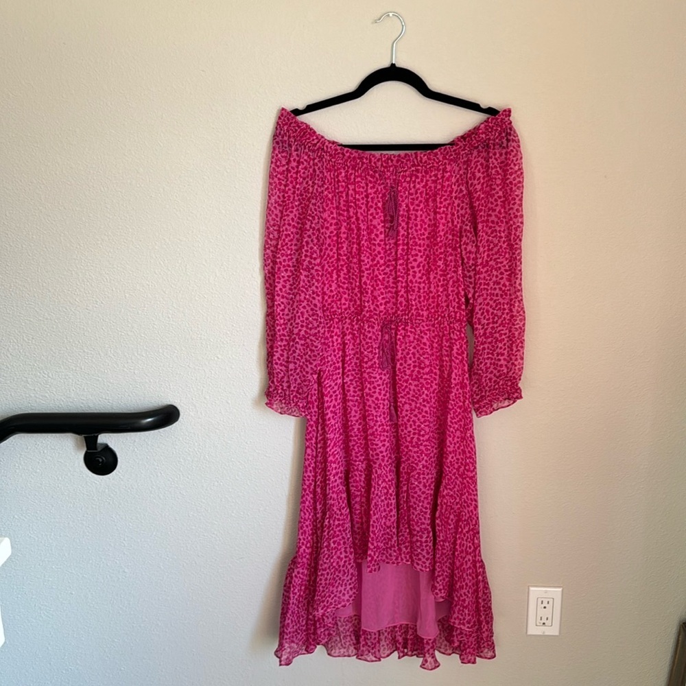 Diane von Furstenberg Pink Floral Silk Dress - Picture 2 of 10